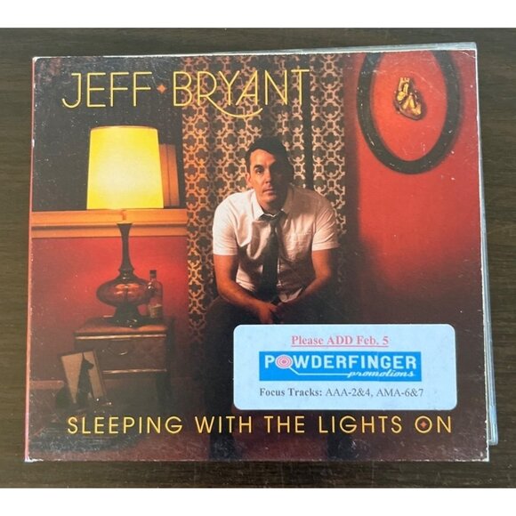 3 For $6 Jeff Bryant : Sleeping With The Lights On (CD, 2018) Promo - Picture 1 of 3